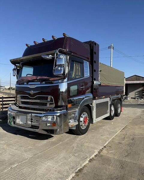 8トンダンプ PA-FE70BB 三菱ふそう製 43万ｋｍ 2016年製 幌付き平ボディ 中古建設機械 写真37（株式会社広建機）