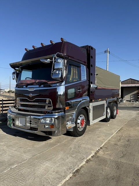 8トンダンプ PA-FE70BB 三菱ふそう製 43万ｋｍ 2016年製 幌付き平ボディ 中古建設機械 写真17（株式会社広建機）