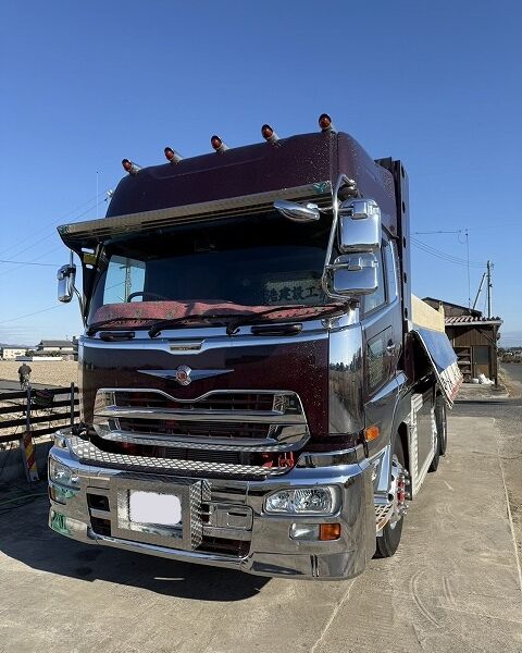 8トンダンプ PA-FE70BB 三菱ふそう製 43万ｋｍ 2016年製 幌付き平ボディ 中古建設機械 写真21（株式会社広建機）