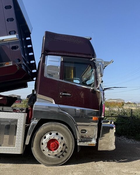 8トンダンプ PA-FE70BB 三菱ふそう製 43万ｋｍ 2016年製 幌付き平ボディ 中古建設機械 写真23（株式会社広建機）