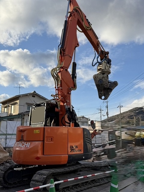 ZX75USK-5B　ツーピース 油圧ショベル　3576hr　日立建機製 中古建設機械 写真1（株式会社広建機）