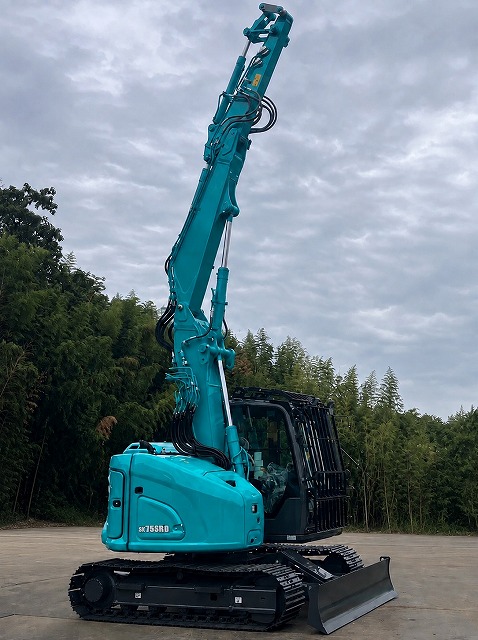SK75SRD-7E セパレートブーム 未使用中古機  5本配管 排土板付き 譲渡証あり アタッチメントなし 中古建設機械 写真3（株式会社広建機）