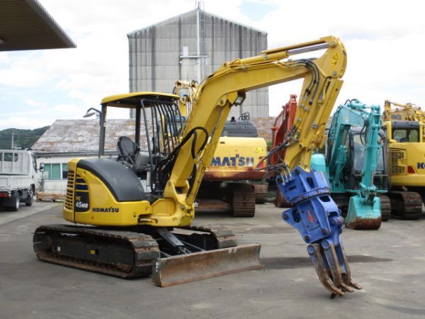 PC45MR-5  500hour 旋回式フォーク丸順IFR55-2 2020年式 コマツ ミニ油圧ショベル 中古建設機械 写真5（株式会社広建機）
