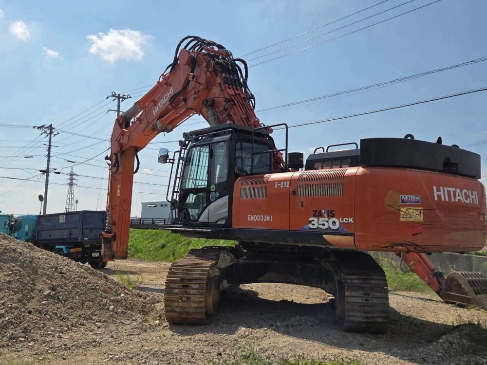 ZX350LCK-6 2ピースブーム 1250hour 2020年式 スケルトンバケット新品付き 併用配管 中古建設機械 写真3（株式会社広建機）